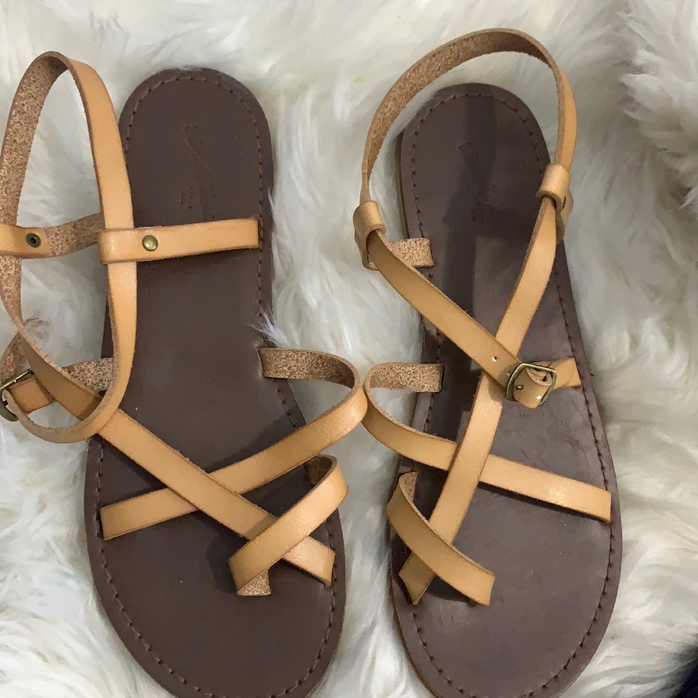 Camel Sandals never used.